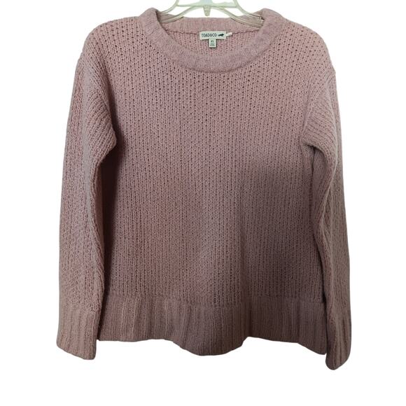 Toad & Co Cotati Dolman Wool Sweater Cappuccino Boucle Light Pink Size XS - Picture 3 of 6